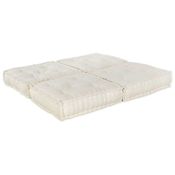 vidaXL Modulares Sofa 2 pcs Creme 140 x 70 x 36 cm Stoff