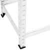 vidaXL Reifenregale mit 2 B&ouml;den 2 Stk. Silbern 110x40x110 cm Stahl
