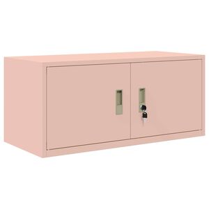 vidaXL Aufbewahrungsschrank Rosa 90 x 40 x 40 cm Stahl