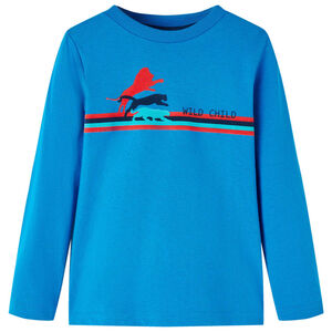 vidaXL Kinder-Langarmshirt Kobaltblau 104