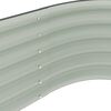vidaXL Garten-Hochbeet 160x80x44 cm Verzinkter Stahl Grau
