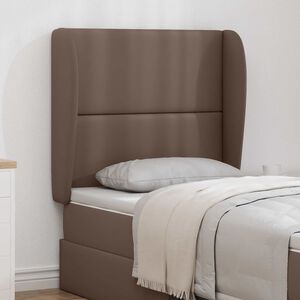 vidaXL Kopfteil Ohr Hellbraun 80 x 23 x 6 cm PVC