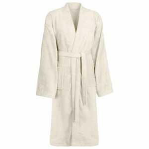 vidaXL Bademantel KINN Creme S Baumwolle