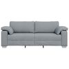 vidaXL Sofa Hellgrau 219 x 77 x 82 cm Stoff