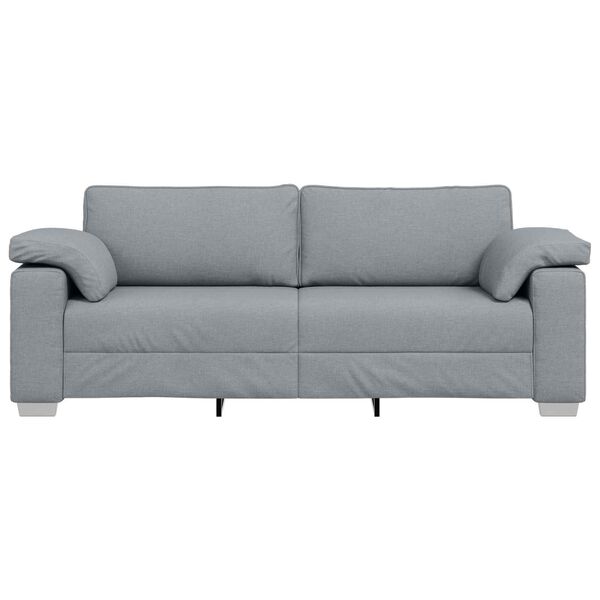 vidaXL Sofa Hellgrau 219 x 77 x 82 cm Stoff
