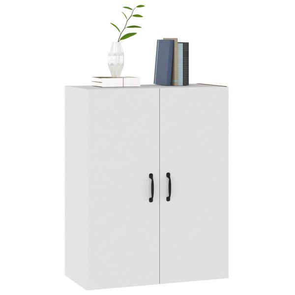 vidaXL H&auml;ngeschrank Wei&szlig; 69,5x34x90 cm Holzwerkstoff