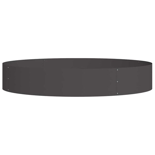 vidaXL Pflanzenring Schwarz 120 x 120 x 20 cm Kaltgewalzter Stahl