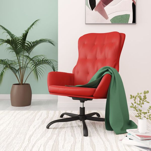vidaXL Relaxsessel Weinrot Kunstleder