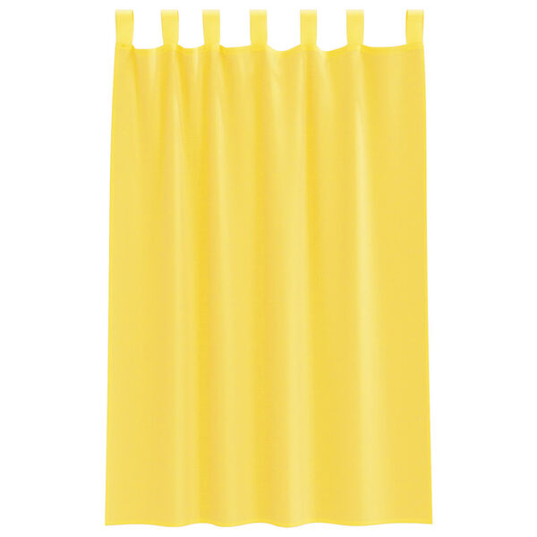 vidaXL Voile Vorh&auml;nge mit Schlaufen 2 Stk. Gelb 140x175 cm
