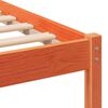 vidaXL Bettrahmen Braun 120 x 190 cm Massives Kiefernholz