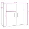 vidaXL Sideboard Betongrau 80x33x70 cm Holzwerkstoff