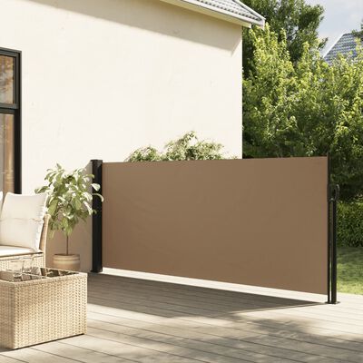 vidaXL Seitenmarkise Ausziehbar Taupe 100x300 cm