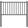 vidaXL Ersatz-Kopfteil Metall Schwarz 90 cm