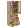 vidaXL Highboard Artisan-Eiche 69,5 x 34 x 90 cm Holzwerkstoff