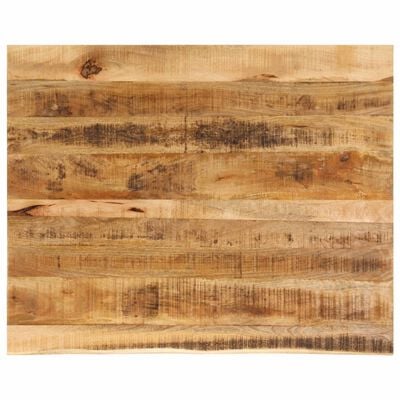 vidaXL Tischplatte 110x80x3,8 cm Baumkante Massivholz Raues Mangoholz