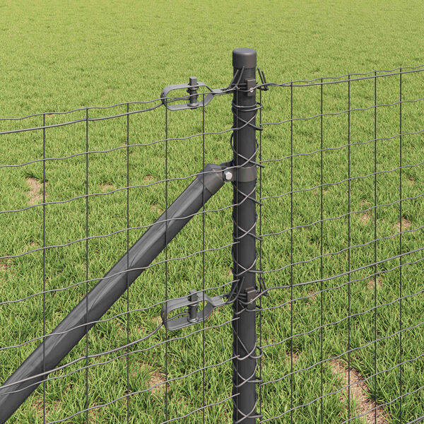 vidaXL Zaunpfosten 26 pcs Grau 3,2 x 3,2 x 165 cm