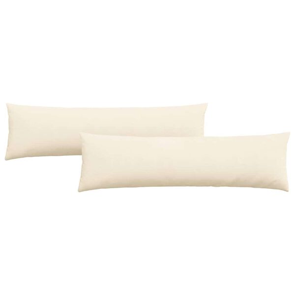 vidaXL Sofakissen 2 St&uuml;ck Creme 145 x 40 cm Cordstoff