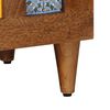 vidaXL Sideboard 2 pcs Walnuss 60 x 33 x 75 cm Massivholz Mango