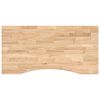 vidaXL Schreibtischplatte Unbehandelt 100x60x2,5 cm Massivholz Eiche