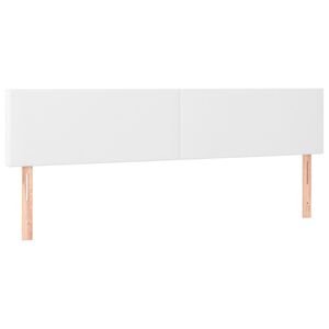 vidaXL Kopfteile 2 Stk. Wei&szlig; 90x5x78/88 cm Kunstleder