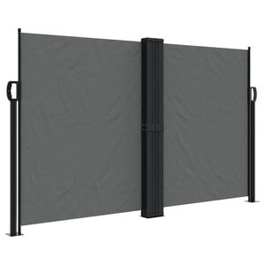 vidaXL Seitenmarkise Ausziehbar Anthrazit 140x1200 cm