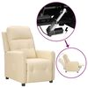 vidaXL Aufstehsessel Creme Stoff