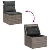 vidaXL Garten-Sofa-Set 5 pcs Grau