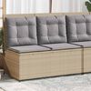 vidaXL Gartenbank Beige Poly-Rattan