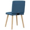 vidaXL Esszimmerst&uuml;hle 4 Stk. Blau Stoff