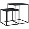 vidaXL Couchtisch-Set 2-tlg. Holzwerkstoff und Metall