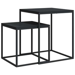 vidaXL Couchtisch-Set 2-tlg. Holzwerkstoff und Metall
