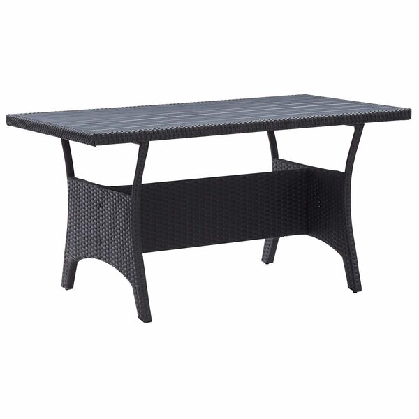vidaXL Gartenm&ouml;bel-Sets Schwarz Poly-Rattan