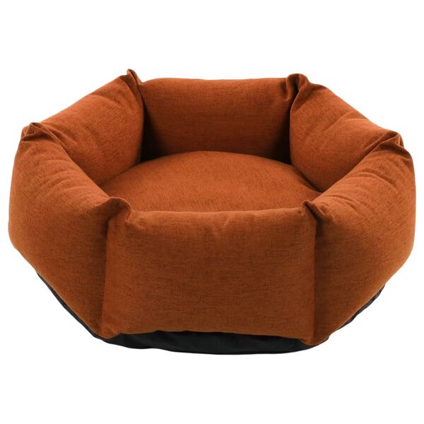 FLAMINGO Hundebett mit Rei&szlig;verschluss Ziva Sechseck 60x20cm Terrakotta