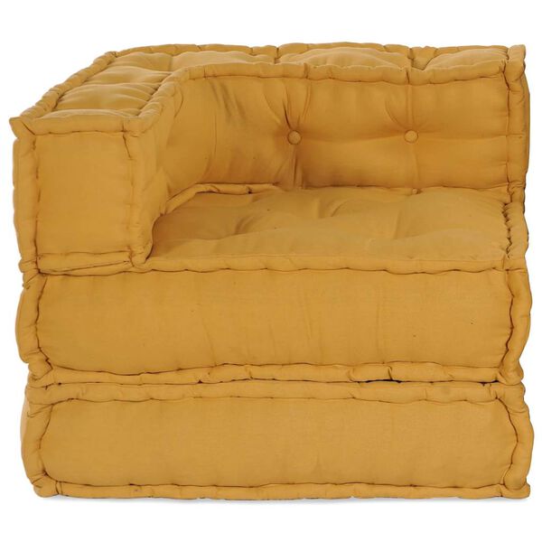 vidaXL Modulares Sofaelement Gelb 70x70x54 cm Stoff
