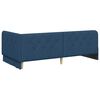 vidaXL Eckbettgestell mit Kopfteil Blau 90 x 190 cm Stoff