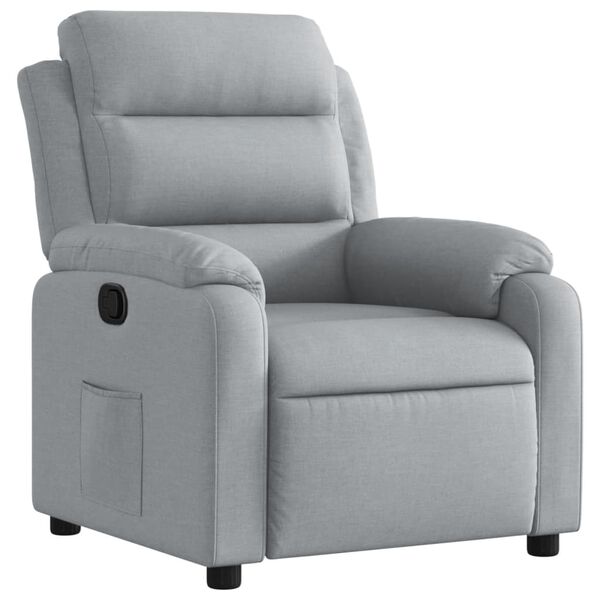 vidaXL Relaxsessel Hellgrau Stoff