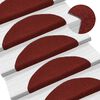vidaXL Stufenmatten Selbstklebend 20 Stk. 56x17x3 cm Bordeauxrot Halbrund