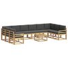 vidaXL Outdoor-Sofagarnitur 11 stk. Wei&szlig; und Anthrazit