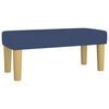 vidaXL Boxspringbett mit Matratze Blau 120x200 cm Stoff