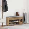 vidaXL Schuhbank Artisan-Eiche 102x30,5x45 cm Holzwerkstoff