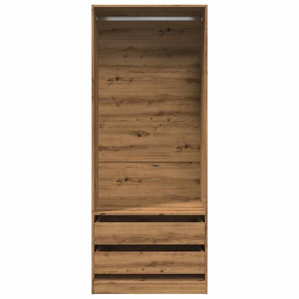 vidaXL Kleiderschrank Artisan-Eiche 80x50x200 cm Holzwerkstoff