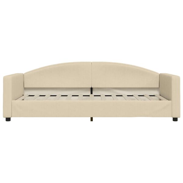 vidaXL Tagesbett Creme 90x200 cm Stoff