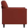 vidaXL Sessel Weinrot 60 cm Kunstleder