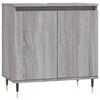 vidaXL Badschrank Grau Sonoma 58x33x60 cm Holzwerkstoff