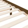 vidaXL Massivholzbett mit Kopfteil Honigbraun 140x190 cm