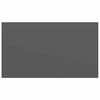 vidaXL Schweberegale 2 Stk. Hochglanz-Grau 40x23x3,8 cm MDF