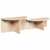 vidaXL Couchtisch 2 pcs Natur Massivholz Kiefer