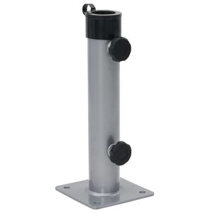 vidaXL Sonnenschirmst&auml;nder f&uuml;r &Oslash;38/48 mm Mast Silbern Stahl