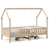 vidaXL Kinderbett 90x200 cm Massivholz Kiefer