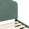 vidaXL Kinderbettgestell mit Kopfteil Meergr&uuml;n 80 x 200 cm Samt